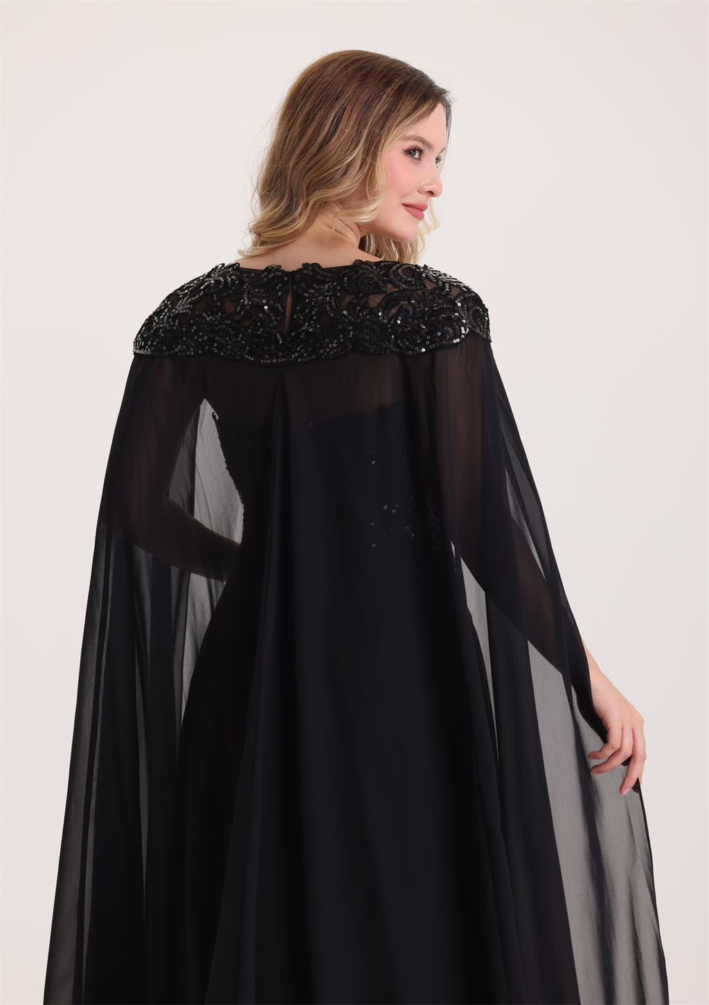 New Design Sequin Appliques A Line Evening Dress